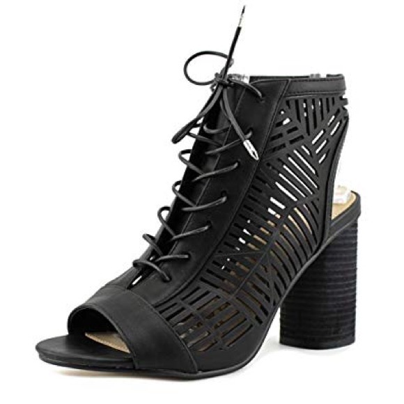 Sam Edelman Shoes - Sam Edelman • Rocco Black Laser Cut Heels